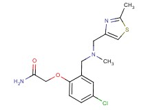 2-[4-chloro-2-({methyl[(2-methyl-1,3-thiazol-4-yl)methyl]amino}methyl)phenoxy]acetamide