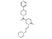 1-[3-(4-morpholinyl)propyl]-5-{[4-(4-pyridinyl)-1-piperidinyl]carbonyl}-2-piperidinone