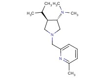 (3S*,4R*)-4-isopropyl-N,N-dimethyl-1-[(6-methylpyridin-2-yl)methyl]pyrrolidin-3-amine