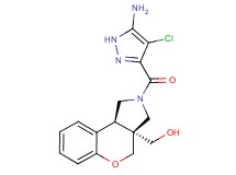 [(3aS*,9bS*)-2-[(5-amino-4-chloro-1H-pyrazol-3-yl)carbonyl]-1,2,3,9b-tetrahydrochromeno[3,4-c]pyrrol-3a(4H)-yl]methanol
