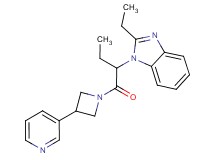 2-ethyl-1-(1-{[3-(3-pyridinyl)-1-azetidinyl]carbonyl}propyl)-1H-benzimidazole