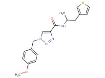 1-(4-methoxybenzyl)-N-[1-methyl-2-(3-thienyl)ethyl]-1H-1,2,3-triazole-4-carboxamide