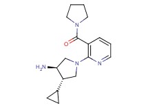 (3R*,4S*)-4-cyclopropyl-1-[3-(pyrrolidin-1-ylcarbonyl)pyridin-2-yl]pyrrolidin-3-amine