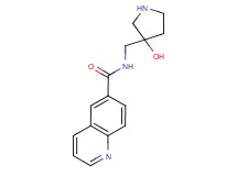 N-[(3-hydroxy-3-pyrrolidinyl)methyl]-6-quinolinecarboxamide