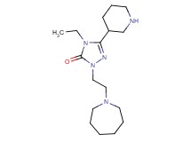 2-[2-(1-azepanyl)ethyl]-4-ethyl-5-(3-piperidinyl)-2,4-dihydro-3H-1,2,4-triazol-3-one dihydrochloride
