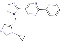 5-{1-[(1-cyclopropyl-1H-imidazol-5-yl)methyl]-1H-imidazol-2-yl}-2-pyridin-2-ylpyrimidine