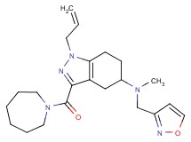 1-allyl-3-(1-azepanylcarbonyl)-N-(3-isoxazolylmethyl)-N-methyl-4,5,6,7-tetrahydro-1H-indazol-5-amine