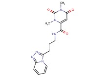 1,3-dimethyl-2,6-dioxo-N-(3-[1,2,4]triazolo[4,3-a]pyridin-3-ylpropyl)-1,2,3,6-tetrahydro-4-pyrimidinecarboxamide