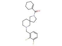 2-(1-cyclohexen-1-ylcarbonyl)-7-(2,3-difluorobenzyl)-2,7-diazaspiro[4.5]decane
