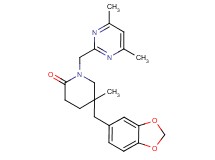 5-(1,3-benzodioxol-5-ylmethyl)-1-[(4,6-dimethylpyrimidin-2-yl)methyl]-5-methylpiperidin-2-one