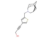 3-{5-[(1R*,3s,6r,8S*)-4-azatricyclo[4.3.1.1~3,8~]undec-4-ylmethyl]-3-thienyl}prop-2-yn-1-ol