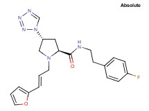 (4R)-N-[2-(4-fluorophenyl)ethyl]-1-[(2E)-3-(2-furyl)-2-propen-1-yl]-4-(1H-tetrazol-1-yl)-L-prolinamide