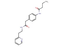 N-(4-{2-oxo-2-[(2-pyridin-2-ylethyl)amino]ethyl}phenyl)butanamide