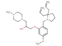 1-{2-[(2,2-diallyl-1-pyrrolidinyl)methyl]-5-methoxyphenoxy}-3-(4-methyl-1-piperazinyl)-2-propanol