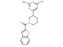 6-[1-(1-benzothien-2-ylcarbonyl)-3-piperidinyl]-2-methyl-4-pyrimidinol