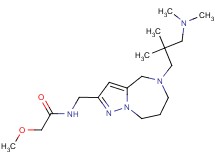 N-({5-[3-(dimethylamino)-2,2-dimethylpropyl]-5,6,7,8-tetrahydro-4H-pyrazolo[1,5-a][1,4]diazepin-2-yl}methyl)-2-methoxyacetamide