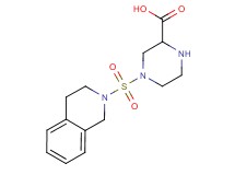 4-(3,4-dihydroisoquinolin-2(1H)-ylsulfonyl)piperazine-2-carboxylic acid