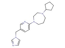 1-cyclopentyl-4-[5-(1H-imidazol-1-ylmethyl)-2-pyridinyl]-1,4-diazepane