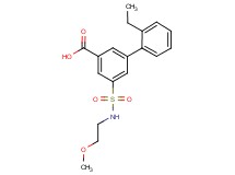 2'-ethyl-5-{[(2-methoxyethyl)amino]sulfonyl}biphenyl-3-carboxylic acid