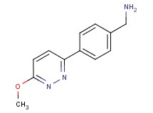 1-[4-(6-methoxypyridazin-3-yl)phenyl]methanamine