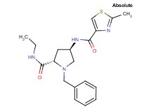 (4R)-1-benzyl-N-ethyl-4-{[(2-methyl-1,3-thiazol-4-yl)carbonyl]amino}-L-prolinamide