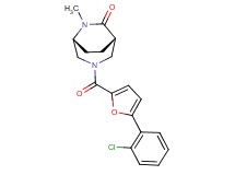 (1S*,5R*)-3-[5-(2-chlorophenyl)-2-furoyl]-6-methyl-3,6-diazabicyclo[3.2.2]nonan-7-one
