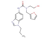 N-(2-furylmethyl)-N-(2-hydroxyethyl)-N'-(1-propyl-1H-benzimidazol-5-yl)urea