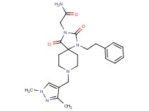 2-[8-[(1,3-dimethyl-1H-pyrazol-4-yl)methyl]-2,4-dioxo-1-(2-phenylethyl)-1,3,8-triazaspiro[4.5]dec-3-yl]acetamide