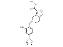 N-methyl-5-[2-methyl-4-(1H-pyrazol-1-yl)benzyl]-4,5,6,7-tetrahydro-2H-pyrazolo[4,3-c]pyridine-3-carboxamide
