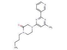 1-butyl-4-(6-methyl-2-pyridin-3-ylpyrimidin-4-yl)piperazin-2-one