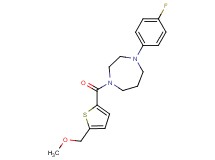 1-(4-fluorophenyl)-4-{[5-(methoxymethyl)-2-thienyl]carbonyl}-1,4-diazepane