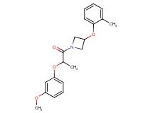 1-[2-(3-methoxyphenoxy)propanoyl]-3-(2-methylphenoxy)azetidine