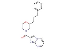 2-{[2-(3-phenylpropyl)-4-morpholinyl]carbonyl}imidazo[1,2-a]pyrimidine