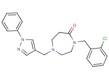 4-(2-chlorobenzyl)-1-[(1-phenyl-1H-pyrazol-4-yl)methyl]-1,4-diazepan-5-one