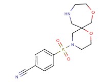 4-(1,8-dioxa-4,11-diazaspiro[5.6]dodec-4-ylsulfonyl)benzonitrile