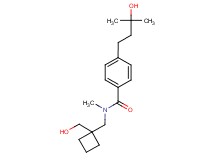 4-(3-hydroxy-3-methylbutyl)-N-{[1-(hydroxymethyl)cyclobutyl]methyl}-N-methylbenzamide
