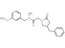 2-(4-benzyl-2-oxopyrrolidin-1-yl)-N-methyl-N-[3-(methylthio)benzyl]acetamide