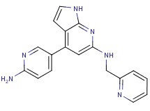 4-(6-aminopyridin-3-yl)-N-(pyridin-2-ylmethyl)-1H-pyrrolo[2,3-b]pyridin-6-amine