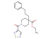 ethyl 4-(3-phenylpropyl)-1-(1,2,5-thiadiazol-3-ylcarbonyl)-4-piperidinecarboxylate