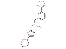 N-methyl-1-[5-(tetrahydro-2H-pyran-2-yl)-2-furyl]-N-[3-(1H-tetrazol-5-yl)benzyl]methanamine