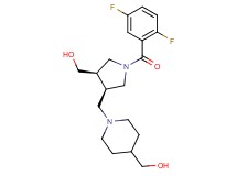 ((3R*,4R*)-1-(2,5-difluorobenzoyl)-4-{[4-(hydroxymethyl)piperidin-1-yl]methyl}pyrrolidin-3-yl)methanol