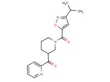 {1-[(3-isopropyl-5-isoxazolyl)carbonyl]-3-piperidinyl}(2-pyridinyl)methanone