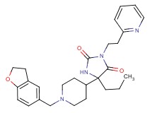 5-[1-(2,3-dihydro-1-benzofuran-5-ylmethyl)-4-piperidinyl]-5-propyl-3-[2-(2-pyridinyl)ethyl]-2,4-imidazolidinedione