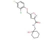 5-[(2-chloro-4-fluorophenoxy)methyl]-N-[(1-hydroxycyclohexyl)methyl]-3-isoxazolecarboxamide