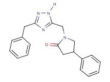 1-[(3-benzyl-1H-1,2,4-triazol-5-yl)methyl]-4-phenylpyrrolidin-2-one