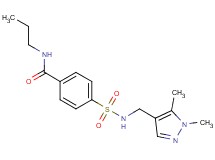 4-({[(1,5-dimethyl-1H-pyrazol-4-yl)methyl]amino}sulfonyl)-N-propylbenzamide
