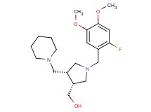 [(3R*,4R*)-1-(2-fluoro-4,5-dimethoxybenzyl)-4-(piperidin-1-ylmethyl)pyrrolidin-3-yl]methanol