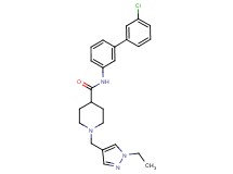 N-(3'-chloro-3-biphenylyl)-1-[(1-ethyl-1H-pyrazol-4-yl)methyl]-4-piperidinecarboxamide