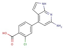 4-(6-amino-1H-pyrrolo[2,3-b]pyridin-4-yl)-2-chlorobenzoic acid