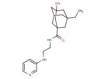 3-ethyl-5-hydroxy-N-[2-(pyridin-3-ylamino)ethyl]adamantane-1-carboxamide